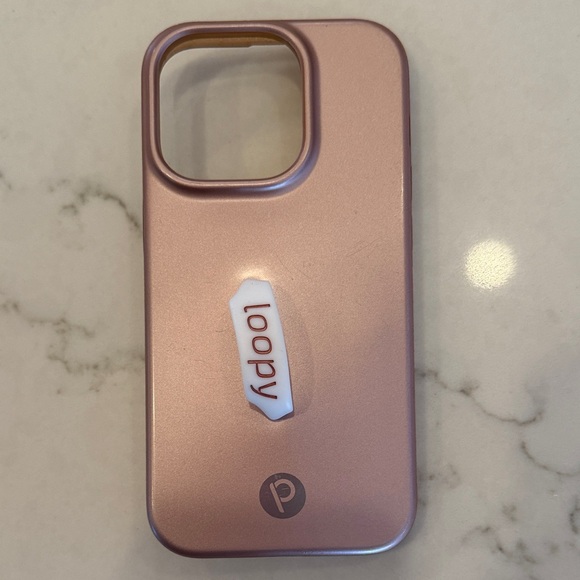 Loopy Case Other - Loopy Case Metallic Pink iPhone 14 Pro Case